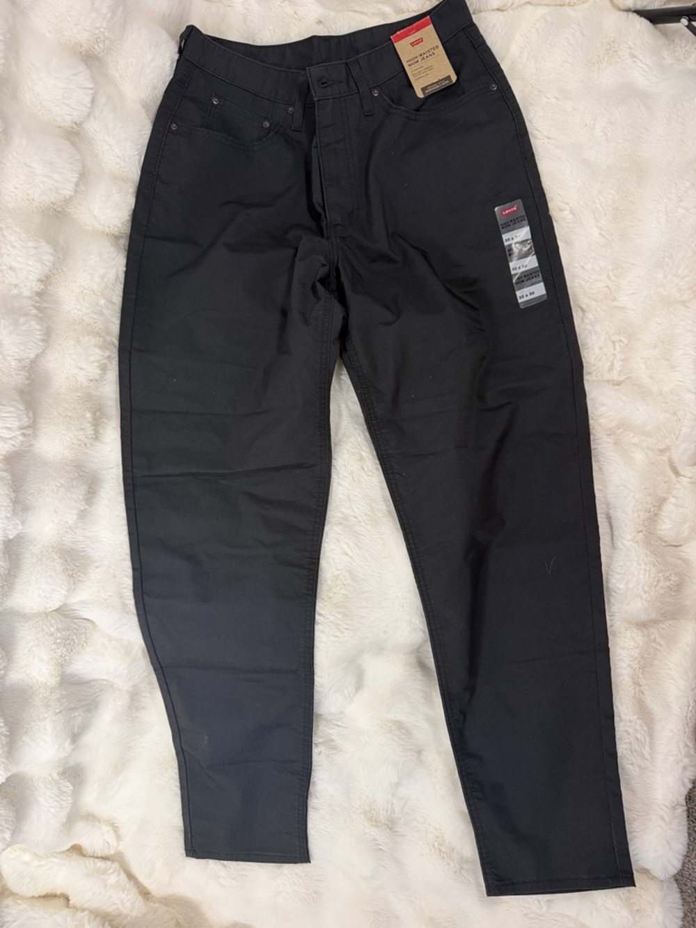 Levi's Black High-Rise Tapered Pants
